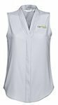 S627LN - Ladies Sleeveless Madison Blouse with Shawl Colour and Button Up Front. - 6