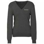 LP3506 - V Neck Ladies Pullover - Charcoal - s