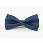 ENS - C609 - Self Stripe Bow Tie - Navy - osfa