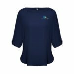S828LL - Ladies Madison 3/4 Sleeve Boatneck Blouse - 6