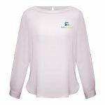 S828LL - Ladies Madison Long Sleeve Boatneck Blouse - 6