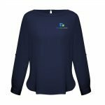 S828LL - Ladies Madison Long Sleeve Boatneck Blouse. - 6