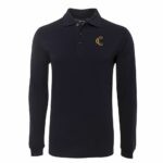 210XL - Unisex Long Sleeve Polo - Navy - s