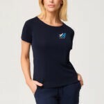 2291 - Smart Knit Short Sleeve - Navy - xxs