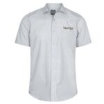 1272S - Men's Nicholson Short Sleeve Contemporary Fit Shirt with a Pocket - Silver - 58