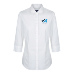 1520WZ - Ladies 3/4 Sleeve Premium Poplin Blouse - White - 6